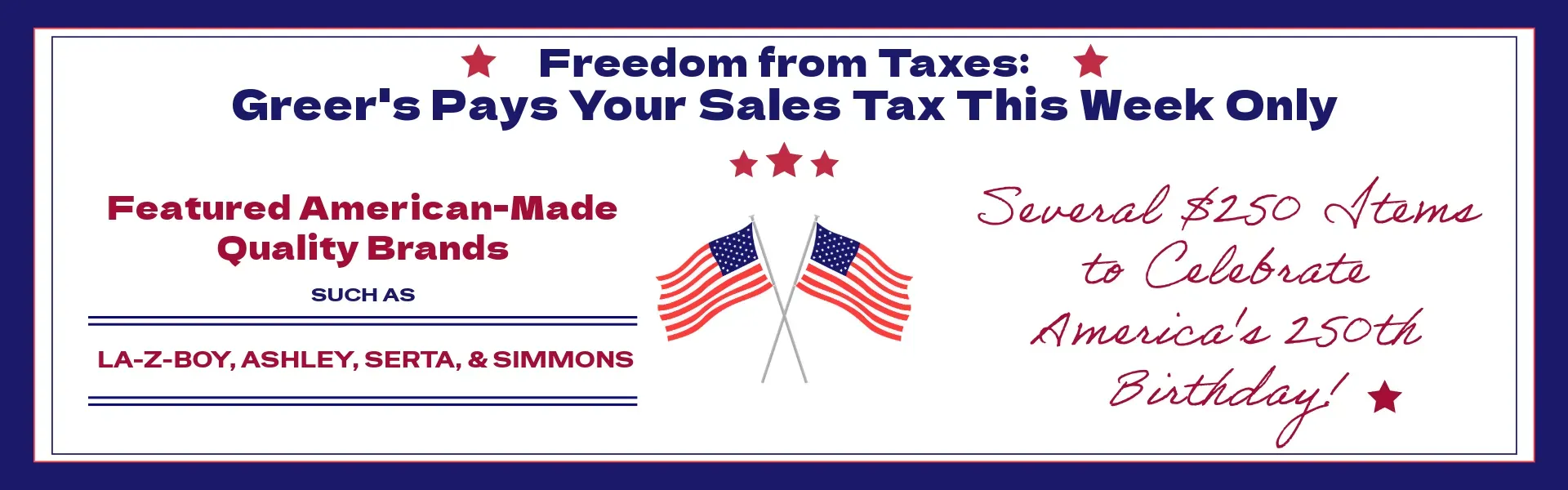 Freedom From Taxes! One Week Only!